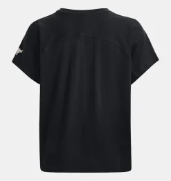 Store Under Armour Maglia A Maniche Corte Project Rock Vintage Iron Da Donna Black / Summit White - 001