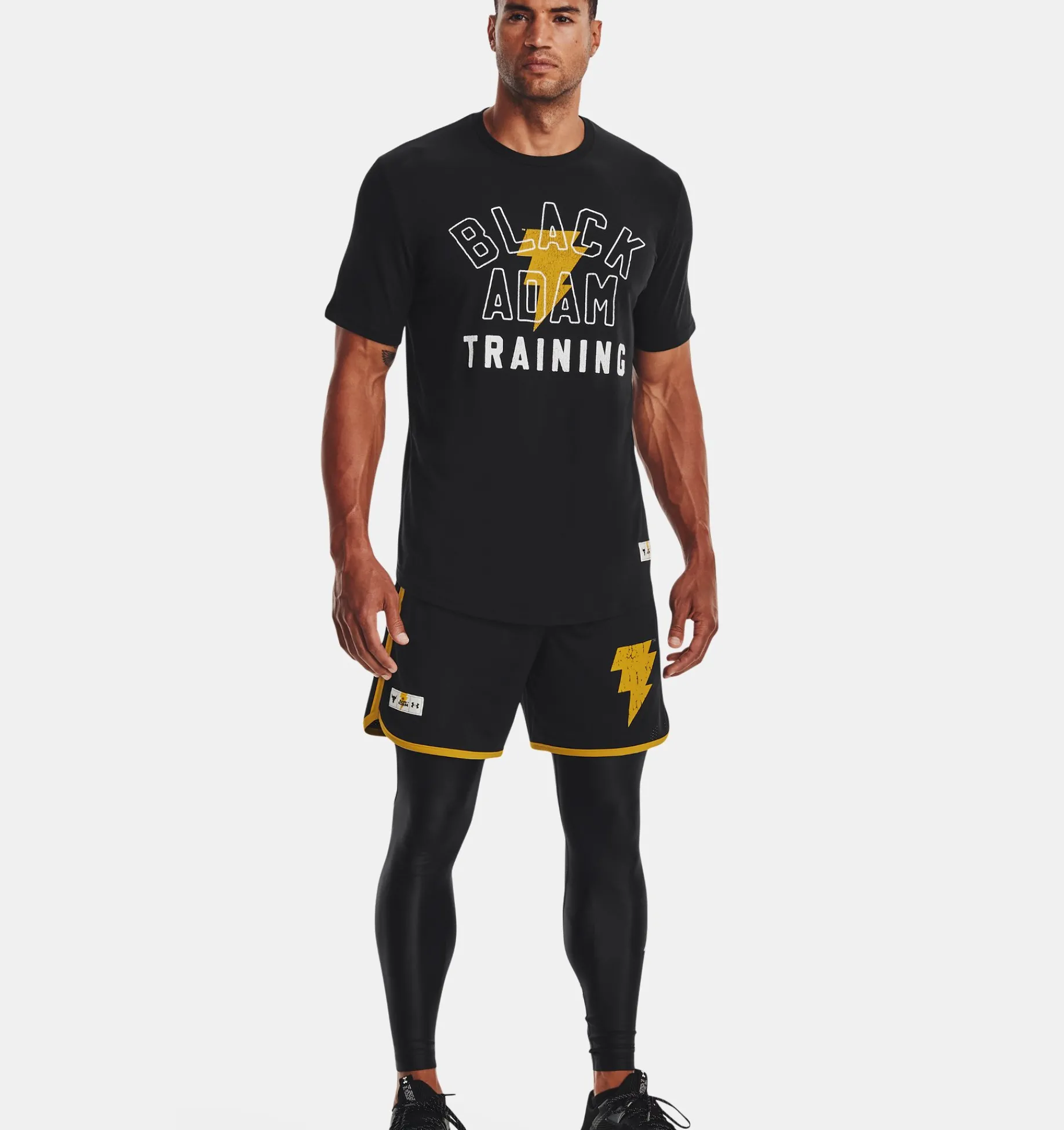 Store Under Armour Maglia A Maniche Corte Project Rock Black Adam Graphic Da Uomo Black / White - 001