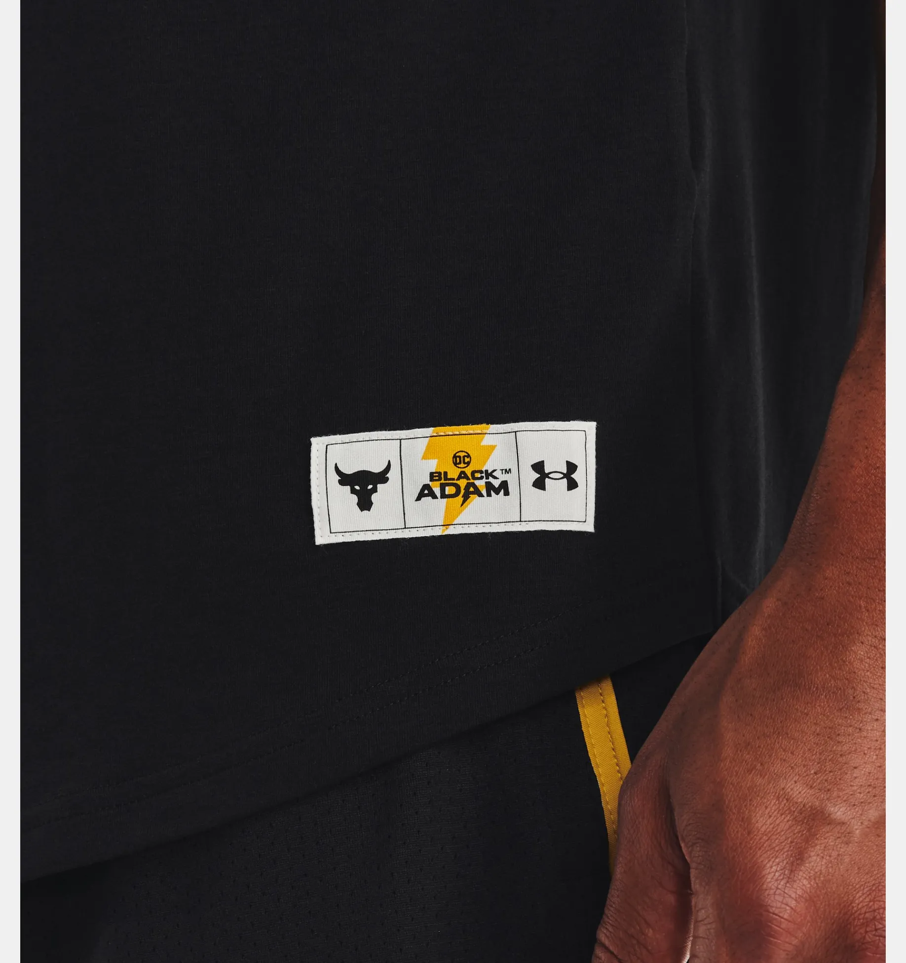 Store Under Armour Maglia A Maniche Corte Project Rock Black Adam Graphic Da Uomo Black / White - 001