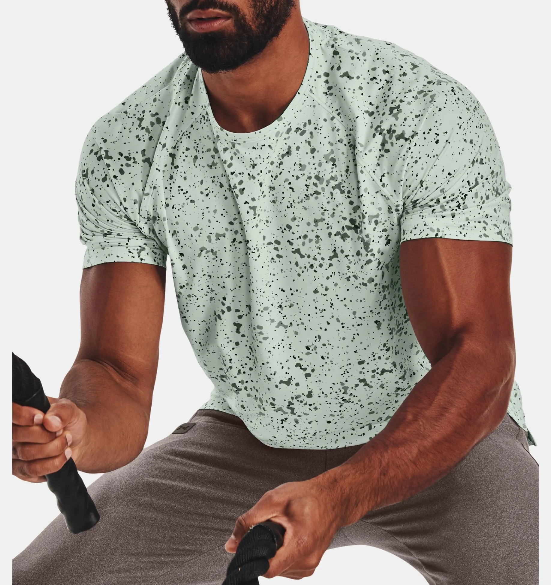 Shop Under Armour Maglia A Maniche Corte Ua Meridian Da Uomo Illusion Green - 592