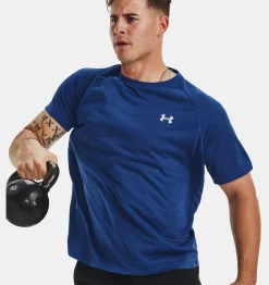 Best Under Armour Maglia A Maniche Corte Ua Tech™ Reflective Da Uomo Blue Mirage / Reflective - 471