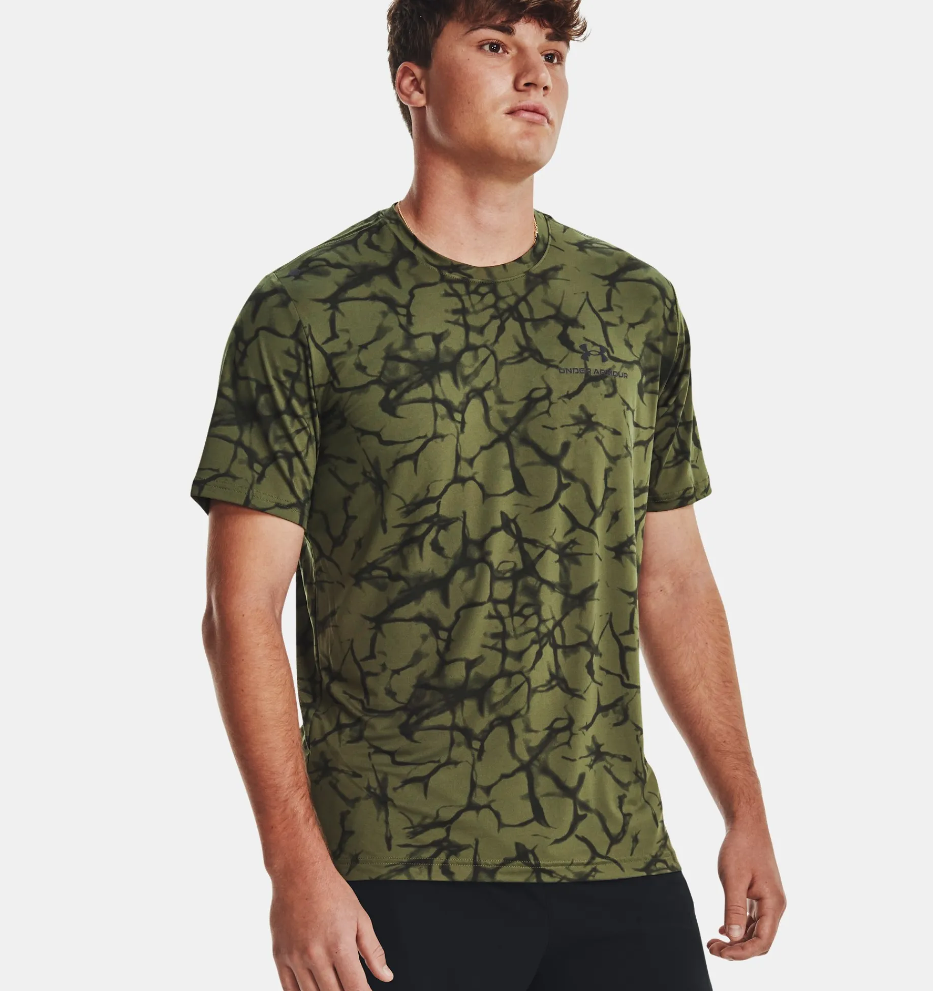 Fashion Under Armour Maglia A Maniche Corte Ua Rush™ Energy Print Da Uomo Marine Od Green / Black - 390