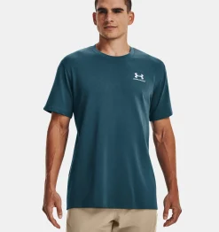 Flash Sale Under Armour Maglia A Maniche Corte Ua Logo Embroidered Heavyweight Da Uomo Static Blue / White - 414
