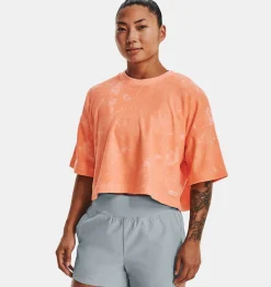 Best Under Armour Maglia A Maniche Corte Ua Journey Terry Da Donna Mellow Orange - 868
