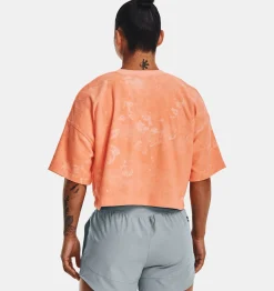 Best Under Armour Maglia A Maniche Corte Ua Journey Terry Da Donna Mellow Orange - 868