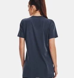 Best Under Armour Maglia A Maniche Corte Ua Printed Extended Da Donna Downpour Gray - 044