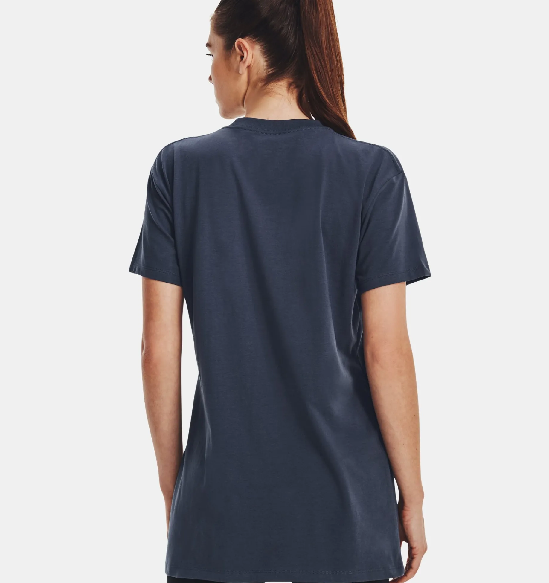 Best Under Armour Maglia A Maniche Corte Ua Printed Extended Da Donna Downpour Gray - 044