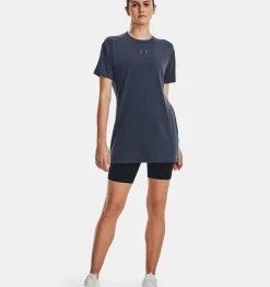 Best Under Armour Maglia A Maniche Corte Ua Printed Extended Da Donna Downpour Gray - 044