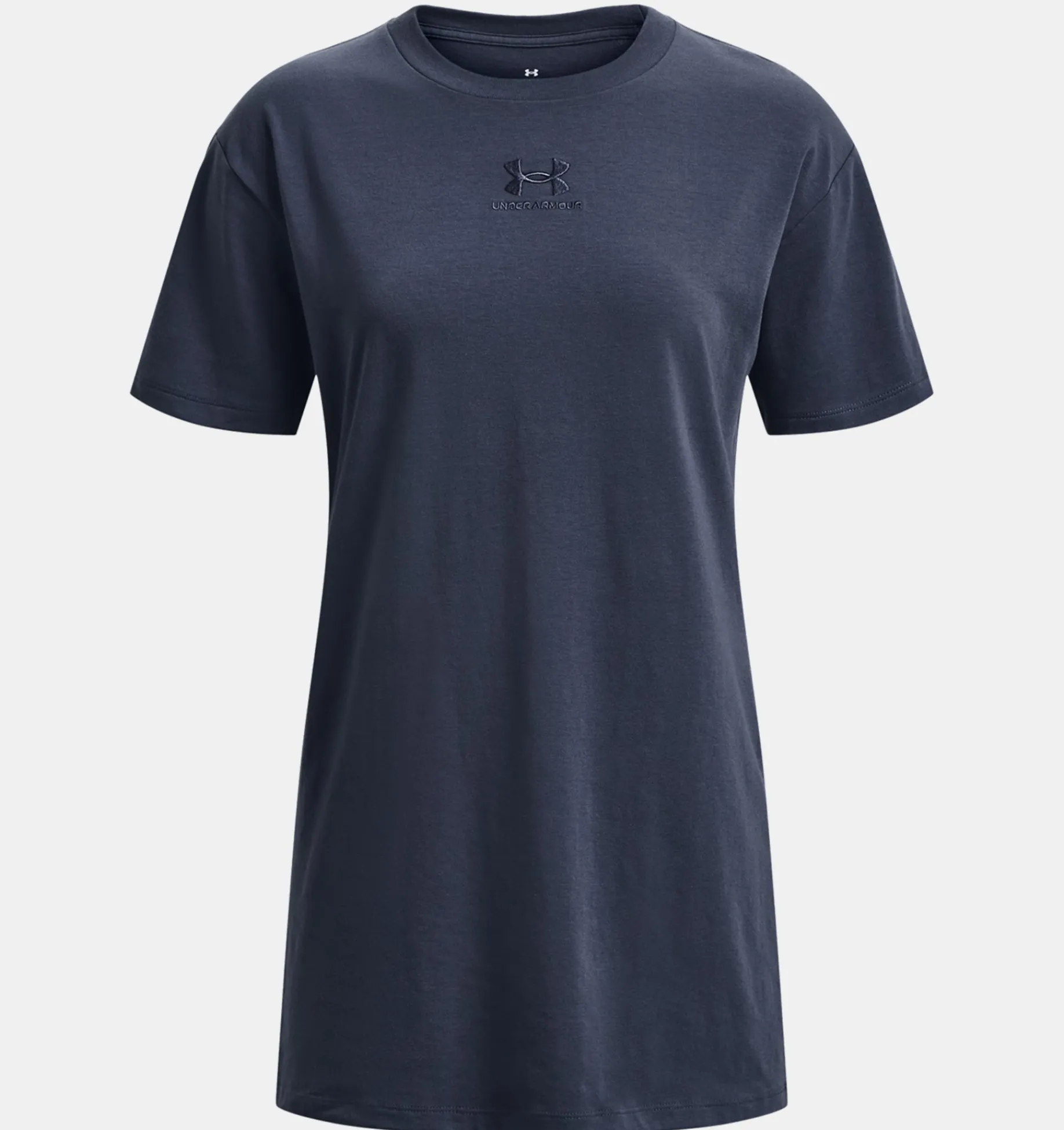 Best Under Armour Maglia A Maniche Corte Ua Printed Extended Da Donna Downpour Gray - 044