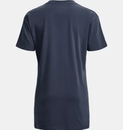 Best Under Armour Maglia A Maniche Corte Ua Printed Extended Da Donna Downpour Gray - 044