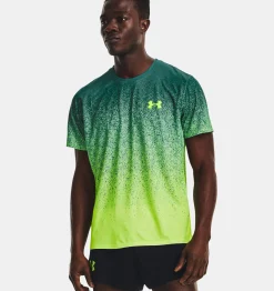 Clearance Under Armour Maglia A Maniche Corte Ua Rush™ Cicada Da Uomo Coastal Teal / Lime Surge - 722