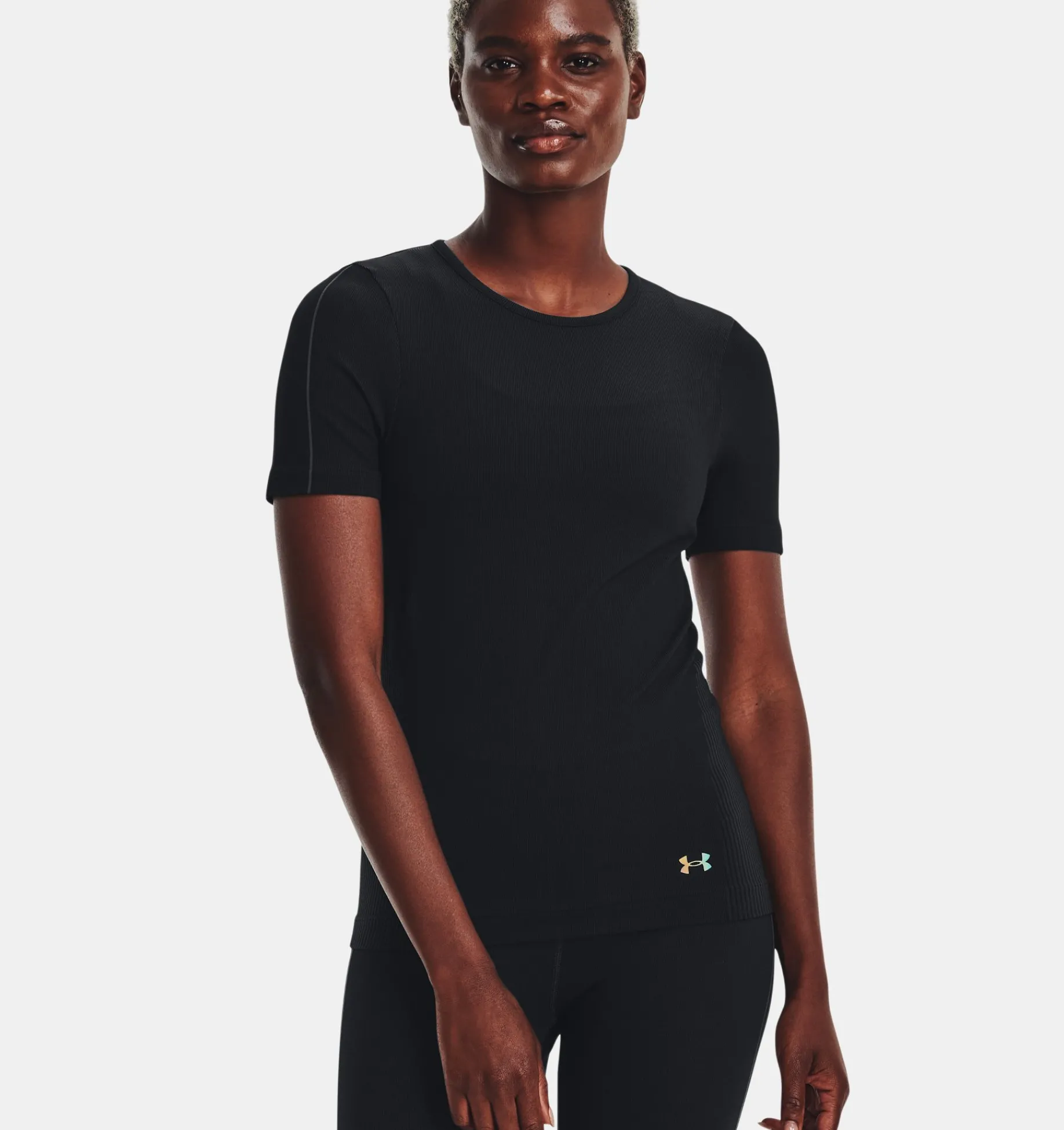 Best Under Armour Maglia A Maniche Corte Ua Rush™ Seamless Da Donna Black / Iridescent - 001