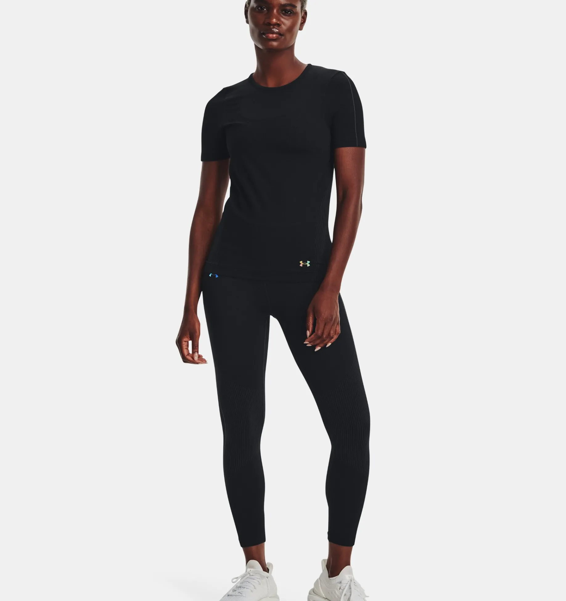Best Under Armour Maglia A Maniche Corte Ua Rush™ Seamless Da Donna Black / Iridescent - 001