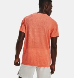 Outlet Under Armour Maglia A Maniche Corte Ua Seamless Stride Da Uomo Frosted Orange / Reflective - 848