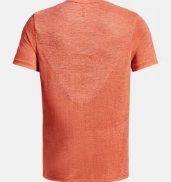 Outlet Under Armour Maglia A Maniche Corte Ua Seamless Stride Da Uomo Frosted Orange / Reflective - 848