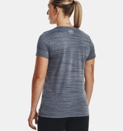 Sale Under Armour Maglia A Maniche Corte Ua Tech™ Tiger Da Donna Downpour Gray / Metallic Silver - 044