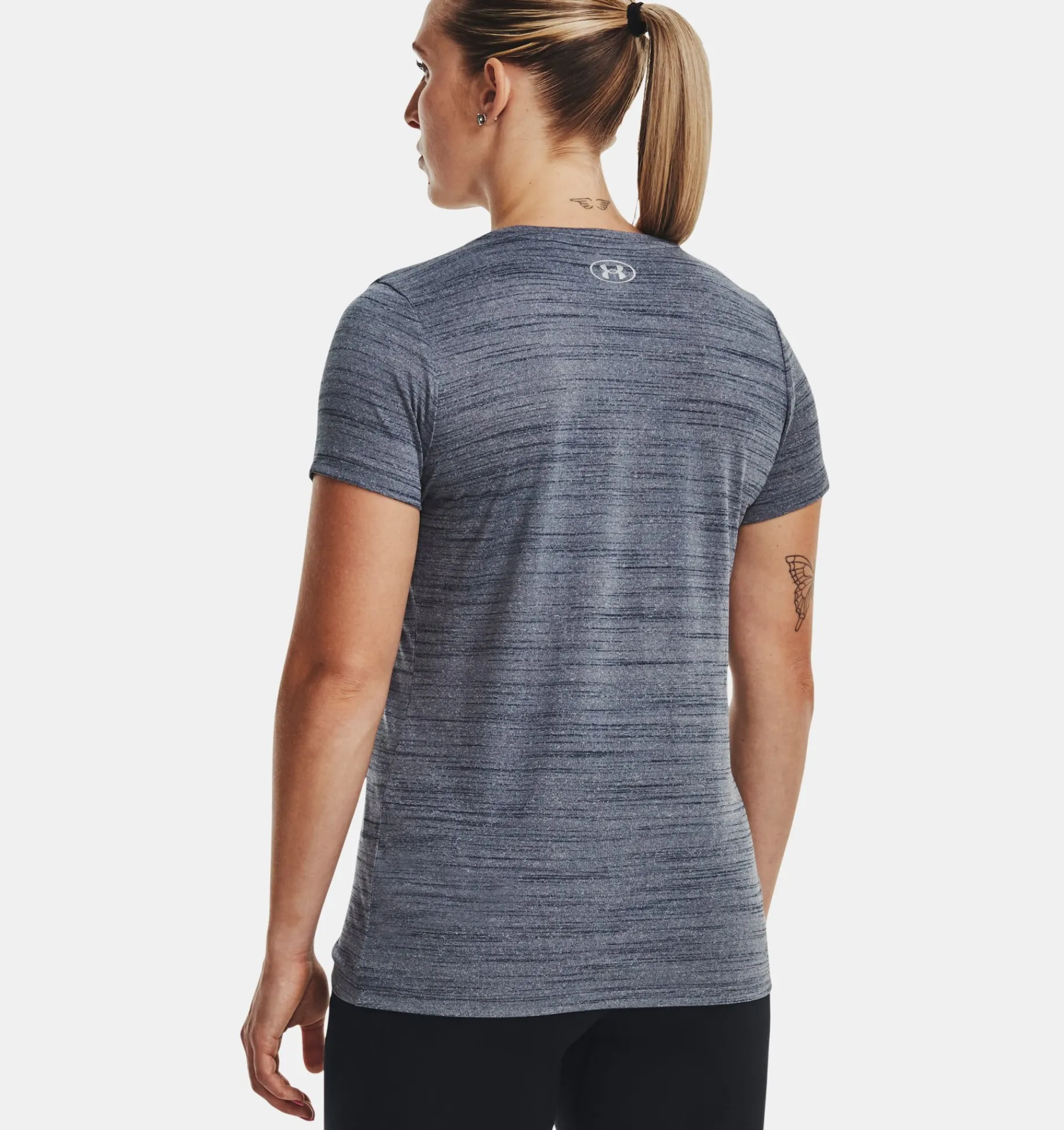 Sale Under Armour Maglia A Maniche Corte Ua Tech™ Tiger Da Donna Downpour Gray / Metallic Silver - 044
