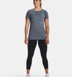 Sale Under Armour Maglia A Maniche Corte Ua Tech™ Tiger Da Donna Downpour Gray / Metallic Silver - 044