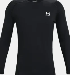 Best Sale Under Armour Maglia A Maniche Lunghe Heatgear® Fitted Da Uomo Black / White - 001