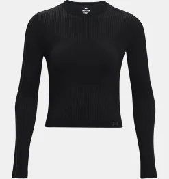 Best Sale Under Armour Maglia A Maniche Lunghe Ua Rush™ Seamless Da Donna Black / Iridescent - 001