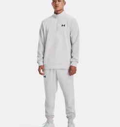 Best Sale Under Armour Maglia Armour Fleece® ¼ Zip Da Uomo Halo Gray / Black - 014