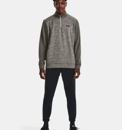 Best Under Armour Maglia Armour Fleece® Twist ¼ Zip Da Uomo Pewter / Black - 294