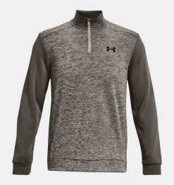 Best Under Armour Maglia Armour Fleece® Twist ¼ Zip Da Uomo Pewter / Black - 294