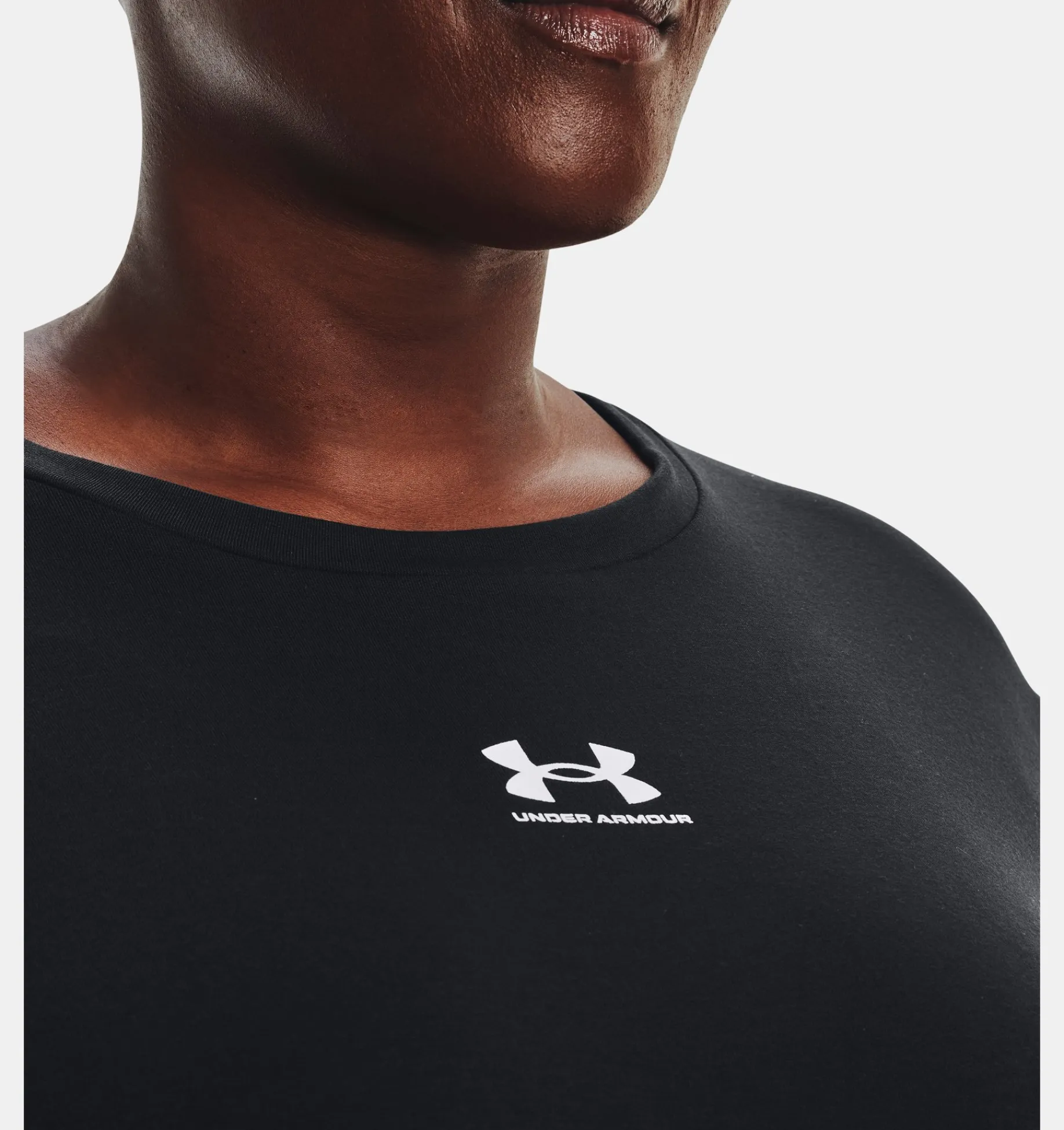 Best Under Armour Maglia Ua Rival Terry Crew Da Donna Black / White - 001