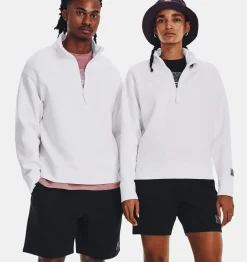 Best Under Armour Maglia Ua Summit Knit ½ Zip Unisex White / Black - 100