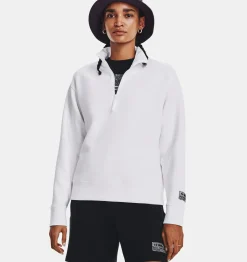 Best Under Armour Maglia Ua Summit Knit ½ Zip Unisex White / Black - 100