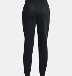 Hot Under Armour Pantaloni Ua Essential Fleece Script Da Donna Black / Jet Gray - 001