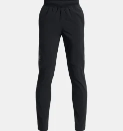Clearance Under Armour Pantaloni Ua Unstoppable Tapered Da Ragazzo Black / Pitch Gray - 001