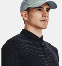 Discount Under Armour Polo Curry Micro Splash Da Uomo Black / Downpour Gray - 001