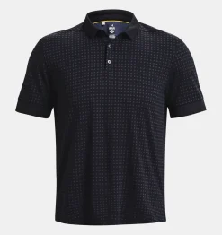 Discount Under Armour Polo Curry Micro Splash Da Uomo Black / Downpour Gray - 001