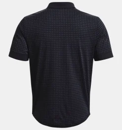Discount Under Armour Polo Curry Micro Splash Da Uomo Black / Downpour Gray - 001