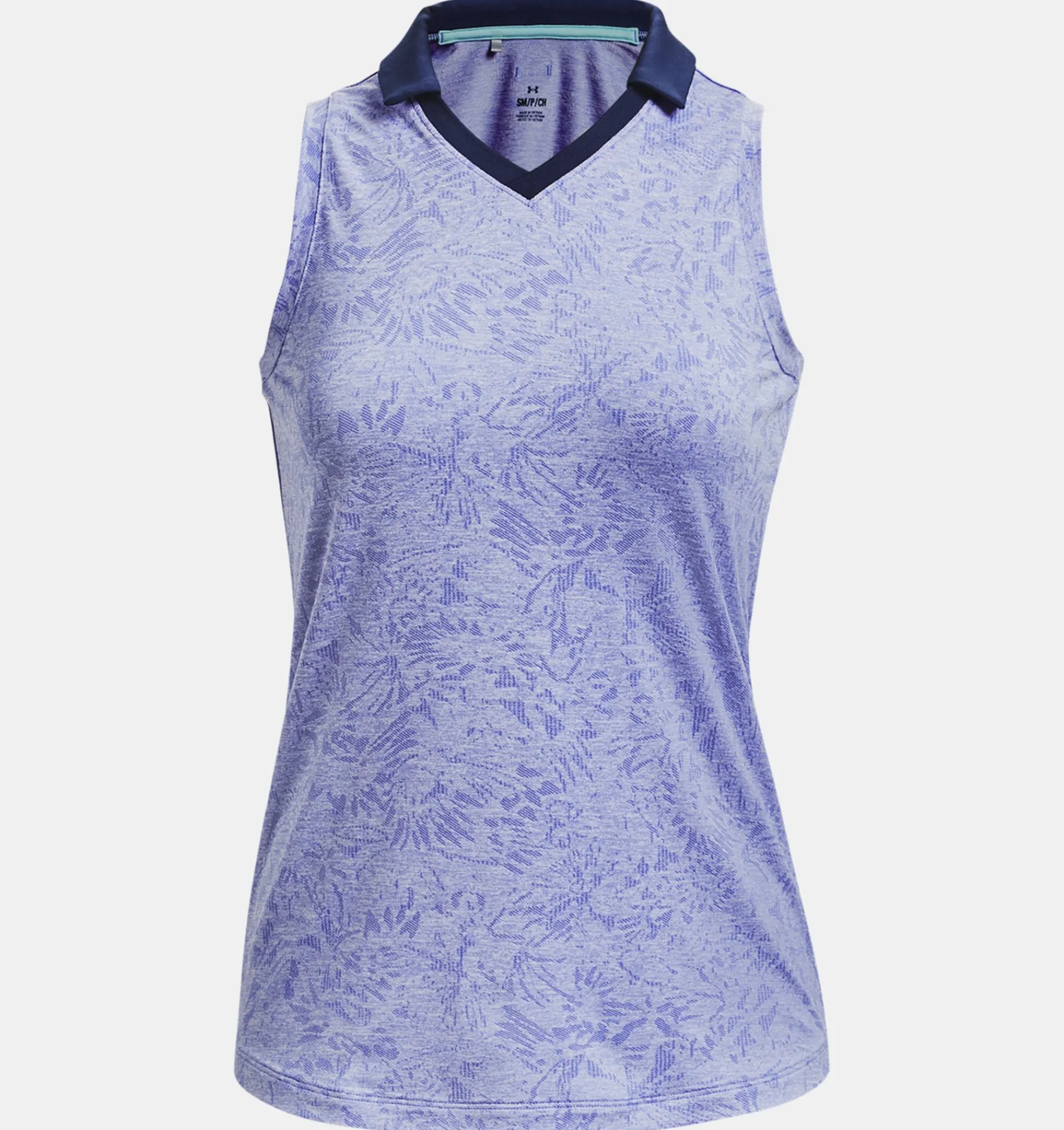 Shop Under Armour Polo Senza Maniche Ua Playoff Wild Fields Da Donna Baja Blue / White - 495