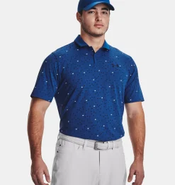 Flash Sale Under Armour Polo Ua Iso-Chill Edge Da Uomo Blue Mirage / Midnight Navy - 471