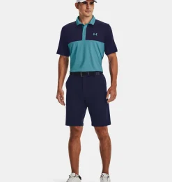 Fashion Under Armour Polo Ua Performance 3.0 Colorblock Da Uomo Glacier Blue / Midnight Navy - 433