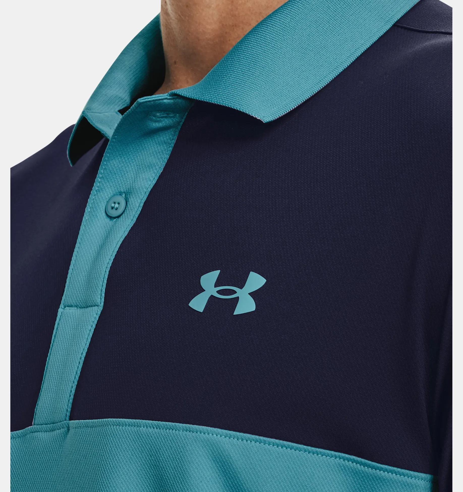 Fashion Under Armour Polo Ua Performance 3.0 Colorblock Da Uomo Glacier Blue / Midnight Navy - 433