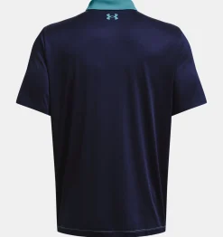 Fashion Under Armour Polo Ua Performance 3.0 Colorblock Da Uomo Glacier Blue / Midnight Navy - 433