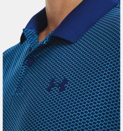 Flash Sale Under Armour Polo Ua Performance 3.0 Printed Da Uomo Blue Mirage / Glacier Blue - 471