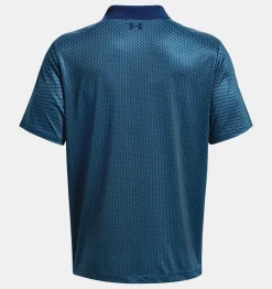 Flash Sale Under Armour Polo Ua Performance 3.0 Printed Da Uomo Blue Mirage / Glacier Blue - 471