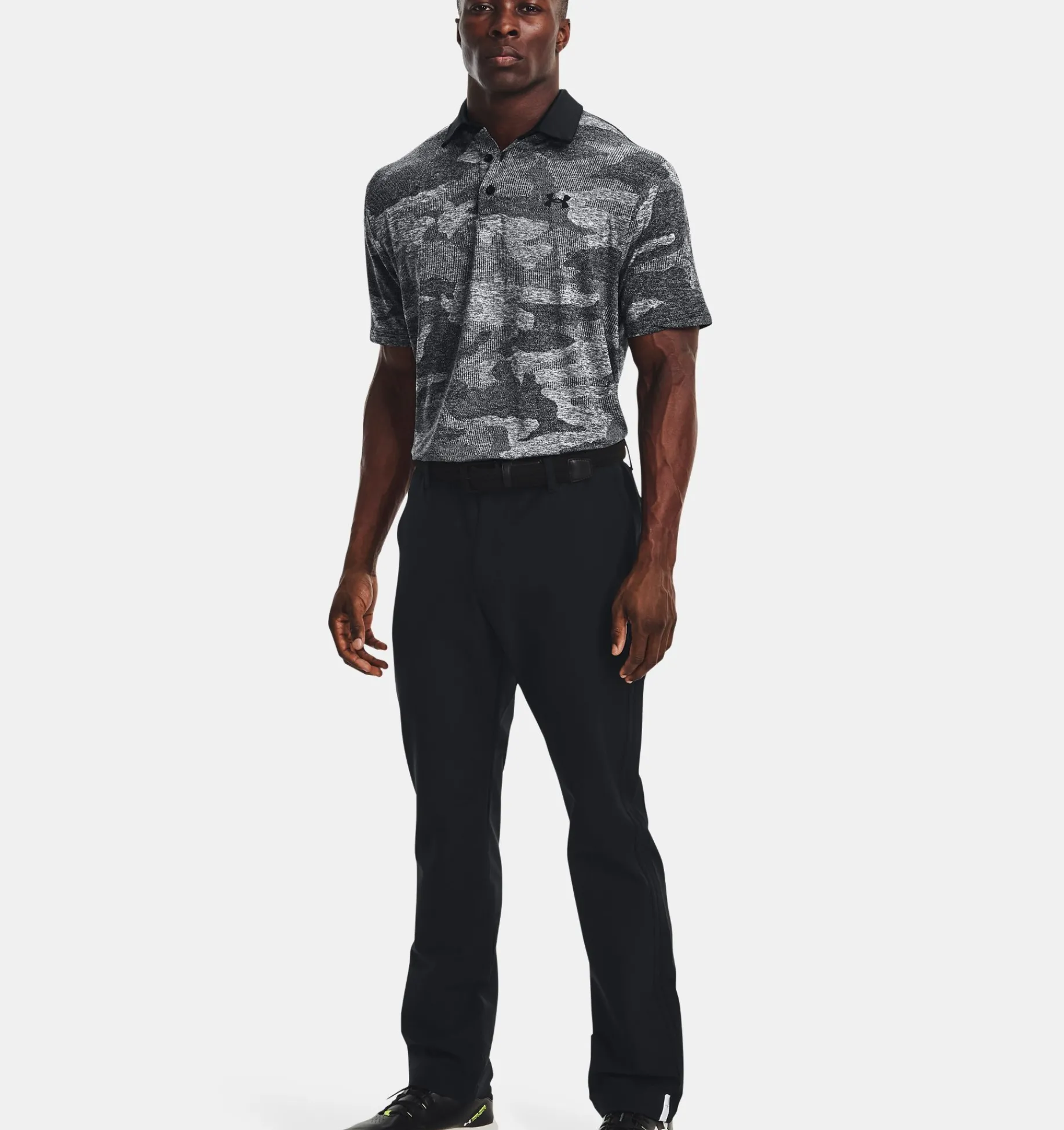 Hot Under Armour Polo Ua Playoff 2.0 Jacquard Da Uomo Black / White - 001