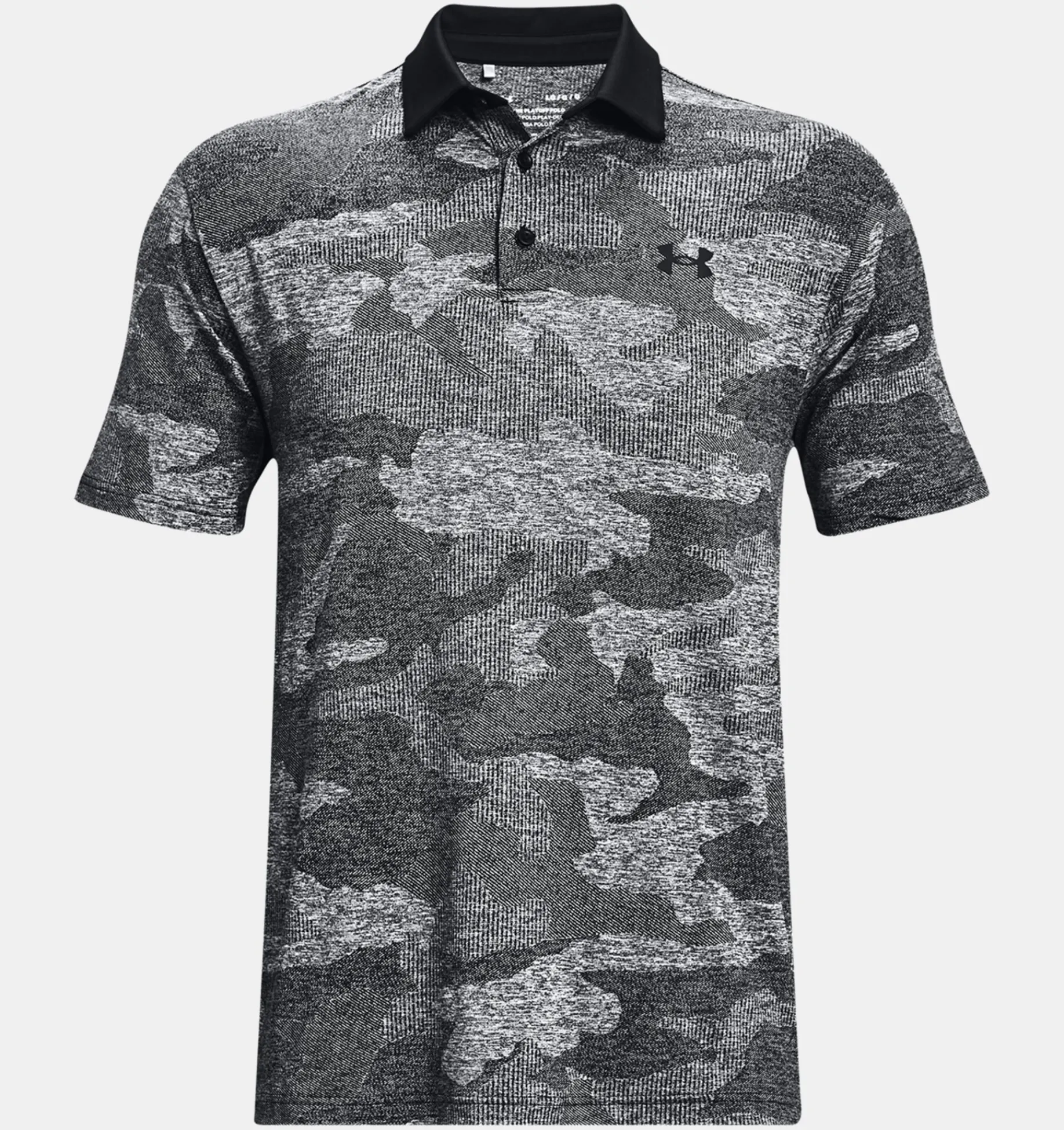 Hot Under Armour Polo Ua Playoff 2.0 Jacquard Da Uomo Black / White - 001