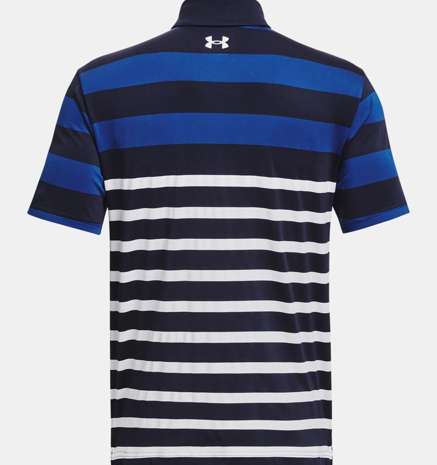 New Under Armour Polo Ua Playoff 3.0 Stripe Da Uomo Midnight Navy / Blue Mirage - 411