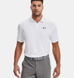 Store Under Armour Polo Ua T2G Da Uomo White / Pitch Gray - 100