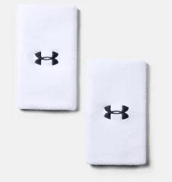 Discount Under Armour Polsiera Ua Performance 15 Cm - Confezione Da 2 Pezzi White / Black - 100