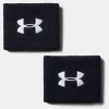 New Under Armour Polsino Ua 8 Cm Performance Da Uomo - Confezione Da 2 Black / White - 001