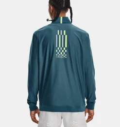 Store Under Armour Pullover Ua Run Anywhere Da Uomo Static Blue / Lime Surge - 414