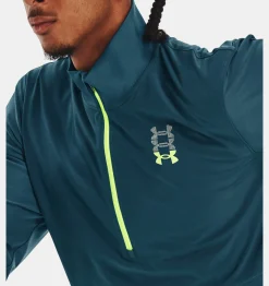 Store Under Armour Pullover Ua Run Anywhere Da Uomo Static Blue / Lime Surge - 414